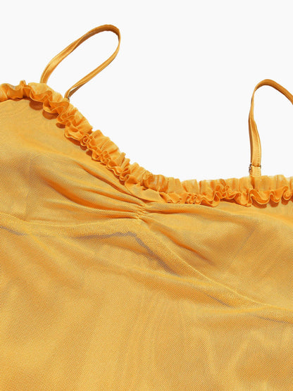 Layla – elegantes Maxikleid mit Volant-Details