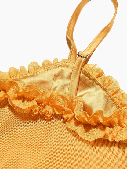 Layla – elegantes Maxikleid mit Volant-Details