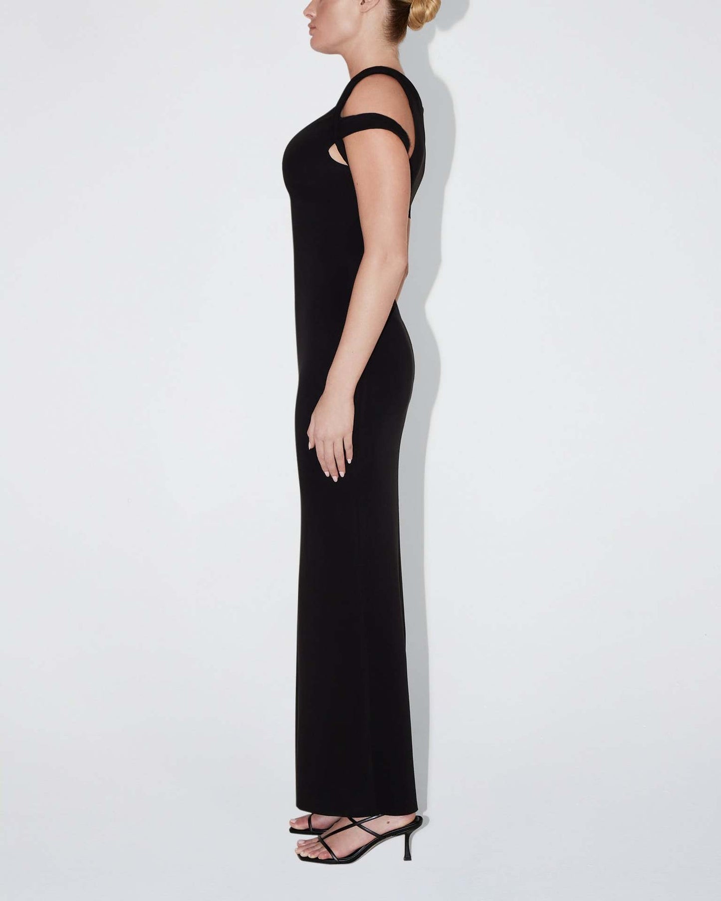 Lamia - One-Shoulder-Maxikleid