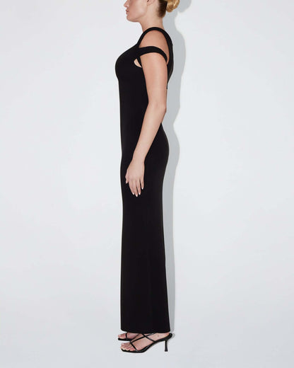 Lamia - One-Shoulder-Maxikleid