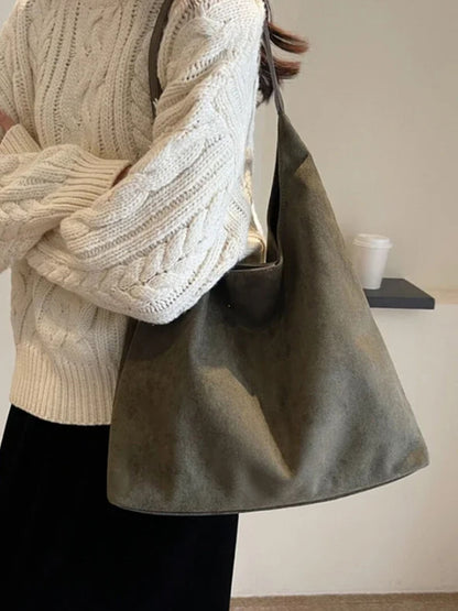 Bianca Wildleder Handtasche