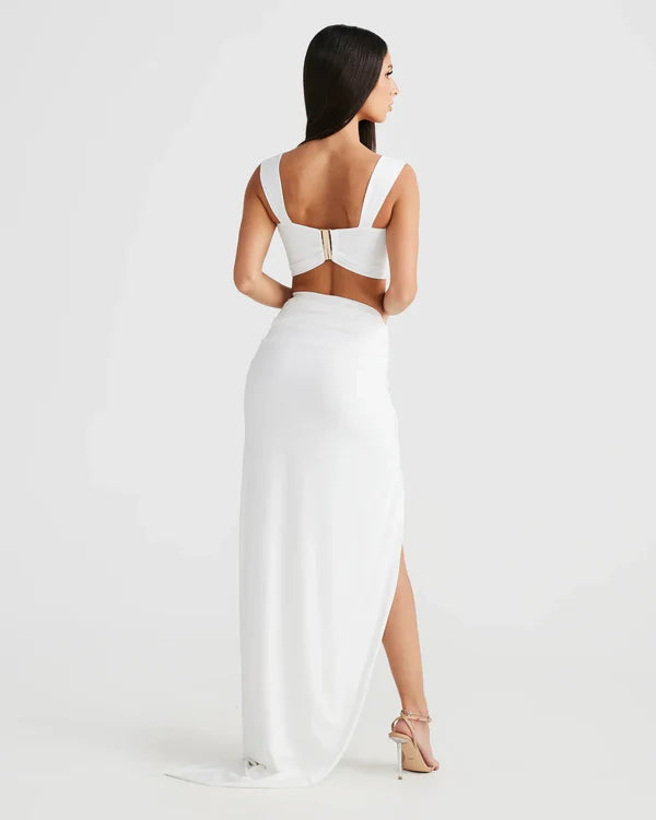 Saphielle Cut-Out Maxi Skirt Set