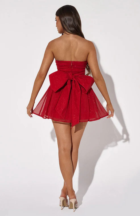 Thalia Bow Back Mini Dress