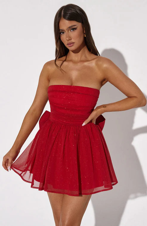 Thalia Bow Back Mini Dress